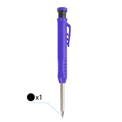 3Colors Refill 2.8mm Solid Carpenter Pencil Set Mechanical Pencil Cap Carpentry Marking Scriber Construction Woodworking Tools
