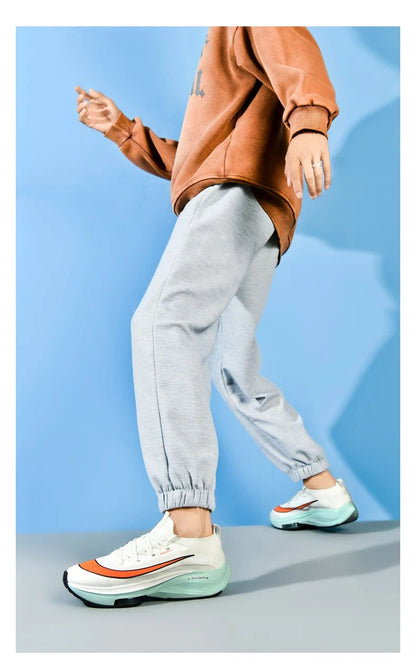 Men Running Shoes Jogging Sneakers Trainer Race Cushioning Outdoor Luxury shoes Mesh Off-road Shoes Breathable Couple Non-Slip