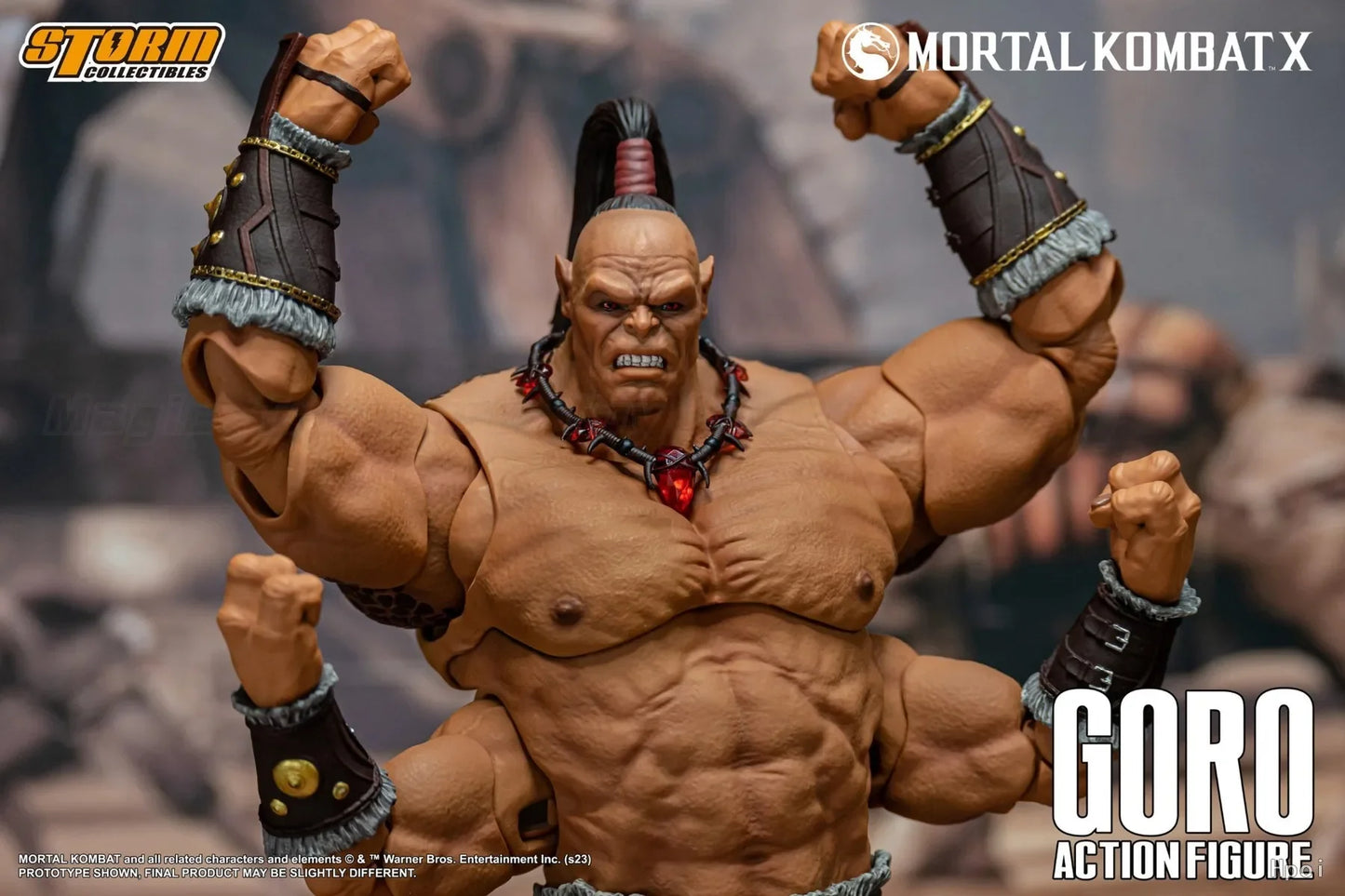 ?MT?Original Storm Collectibles Mortal Kombat GORO Action Figure Model Toys