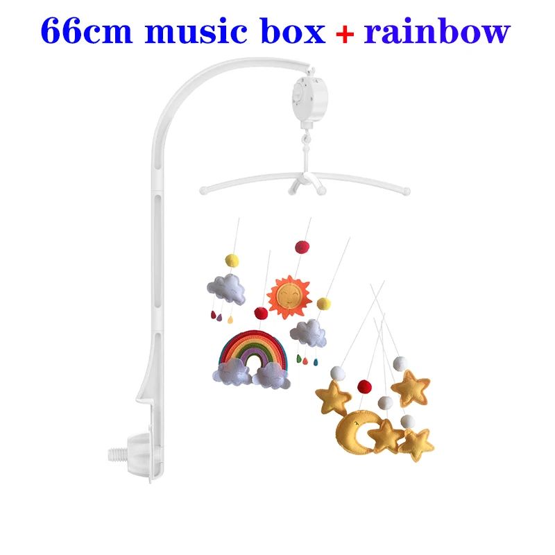 Baby Mobile Rattles Toys Baby Toys 0-12 Months Carousel Crib Holder Baby Mobile To Bed Bed Bell Mom Handmade Toys for Newborns