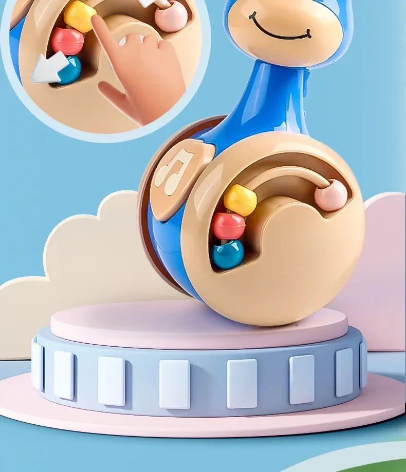 Roly Poly Baby Toys 6 To 12 Months, Tumbler Wobbler Toys for Infant Boy Girl - Perfect for Learning To Climb & Early Education