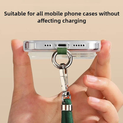 Crossbody Lanyard Necklace Strap Universal Mobile Phone Adjustment Long Hanging Rope with Clip Anti-Lost Lanyard