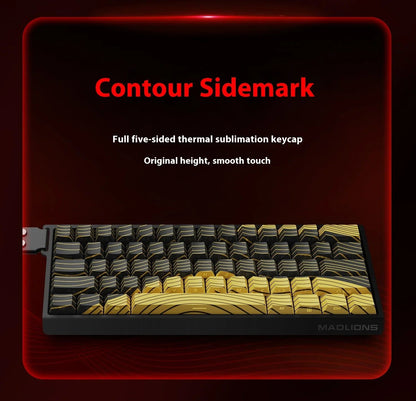 Teclado Mecânico Madlions Mad 60He com Switch Magnético MAD68 Teclado com Fio Mad60he Personalizado MAD68he Presentes para Gamers de Esports