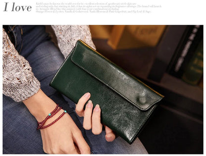 Slim Genuine Leather Women Wallet Female Long Clutch Bag Luxury Design Wallets and Purses Ladies Card Holder Vallet Sac A Main