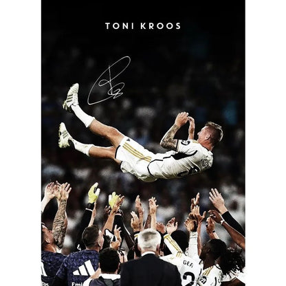 Modern Soccer Sport Player Portrait Poster Print Football Play Picture Canvas Painting Wall Art for Living Room Home Decor Mural