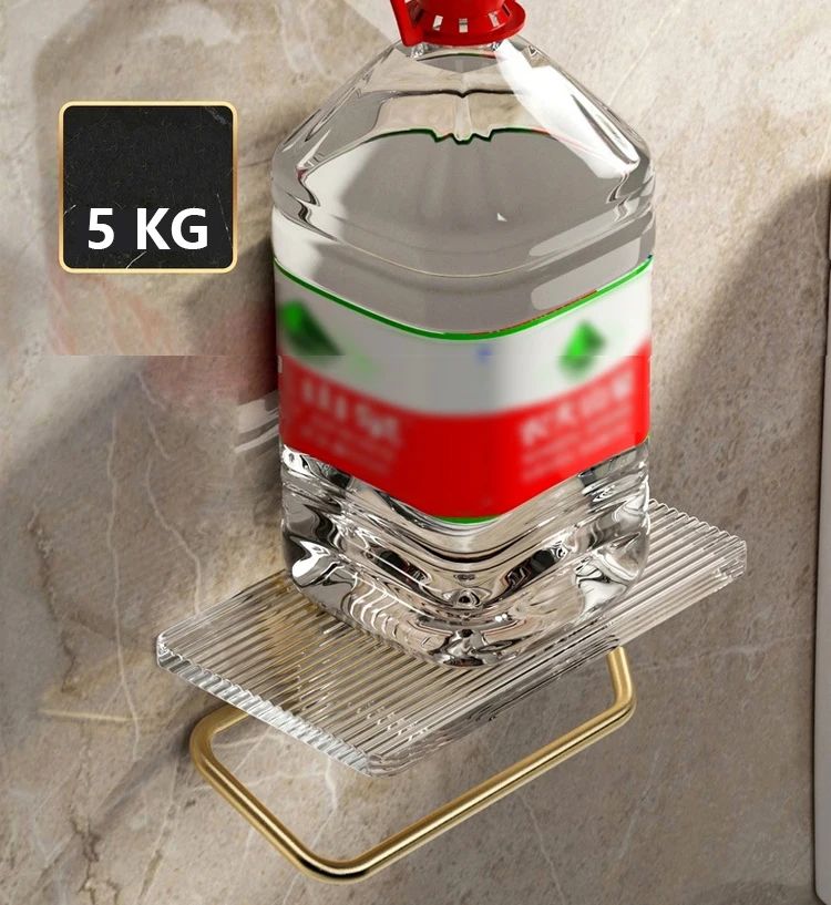 Luxury Gold Toilet Paper Holder with Shelf No Punching Acrylic Roll Paper Holder Tissue Hanger Bathroom Accessories  Bathroom