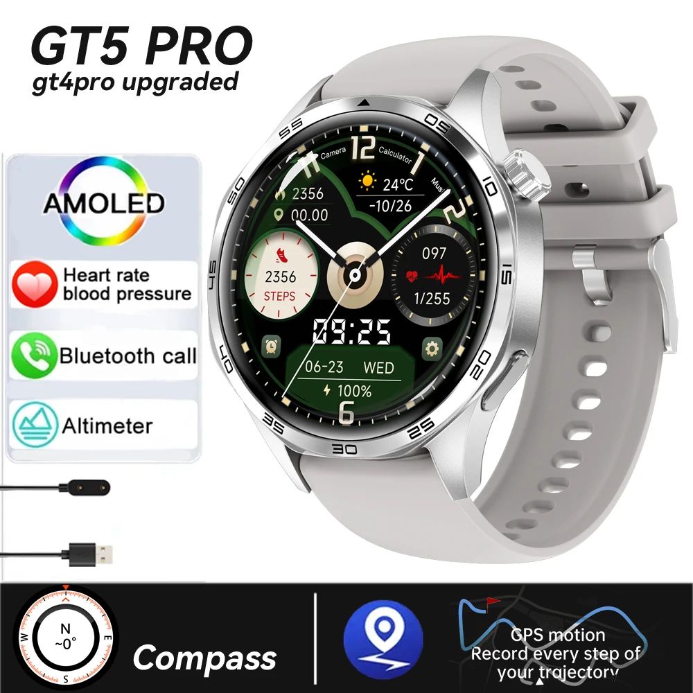Xiaomi 2025 New GPS NFC Smart Watch Men 360*360 AMOLED Screen Heart rate Bluetooth Call IP67 Waterproof Man Smartwatch
