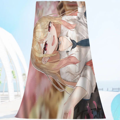 My Dress Up Darling Cartoon Beach Towel Cute Kawaii Room Decor Bath Girls Children Hand Towels For Bathroom Shower