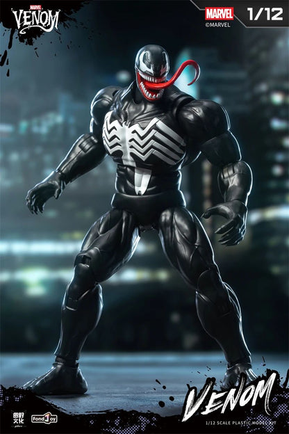Blokees Original Homem-Aranha Venom Versão HQ 15.5CM 1/12 STARK SUIT Clássico Figura de Ação Montada Coleção Brinquedo Presente