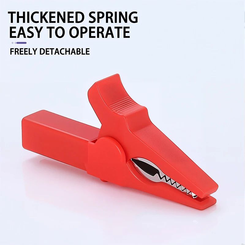 55mm Insulated Crocodile Clamp Alligator Clips Multimeter Pen Battery Test Probe for 4mm Banana Plug Cable Clips