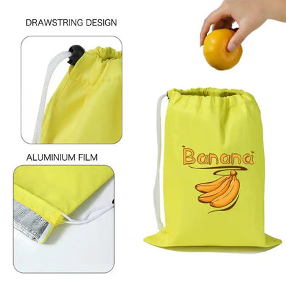 Fruits Preservation Storage Bags Reusable Drawstring Fresh Keeping Bundle Pocket For Banana Vegetables Lettuce Organizer