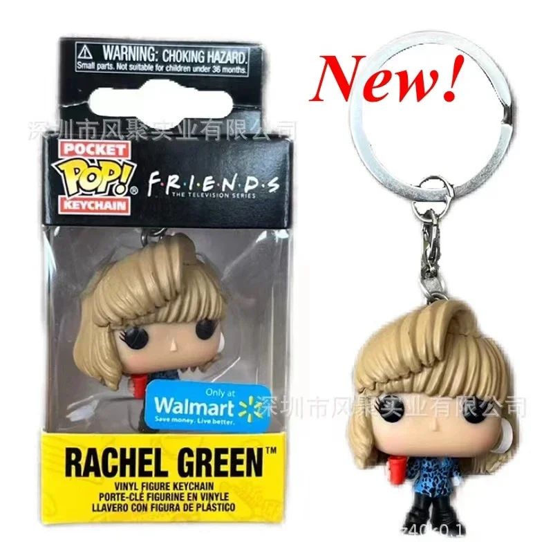 Chaveiro Funko Pocket Pop Friends RACHEL GREEN ROSS GELLER JOEY MONICA Chaveiros Figuras de Brinquedo Coleção Modelo Figura de Vinil
