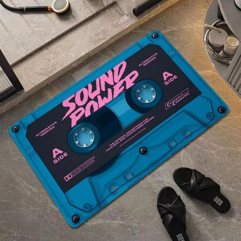 Absorbent Diatom Mud Bathroom Non-slip Foot Pad Retro Tape Pattern Mat Anti-fouling Dirty Floor Carpet For Room Bedroom Doorway