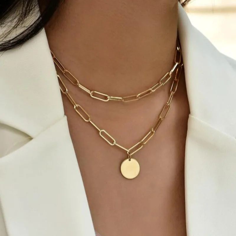 Colar de Prata Esterlina 925 com Três Camadas Redondas, Corrente Simples em Formato de Cobra, Corrente de Bolinhas, Presente para Festas, Casamentos, Joias Exquisitas Femininas