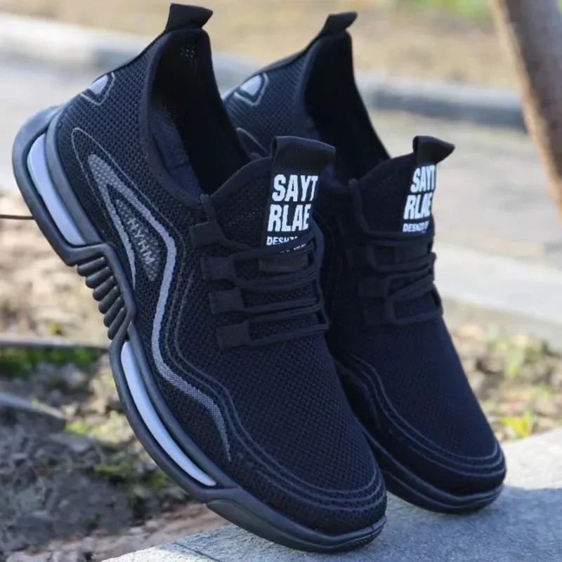 Tênis Masculino Slip-on Fashion Tênis Esportivo Masculino para Corrida Respirável para Academia Treino Caminhada Tênis Antiderrapante para Exercício