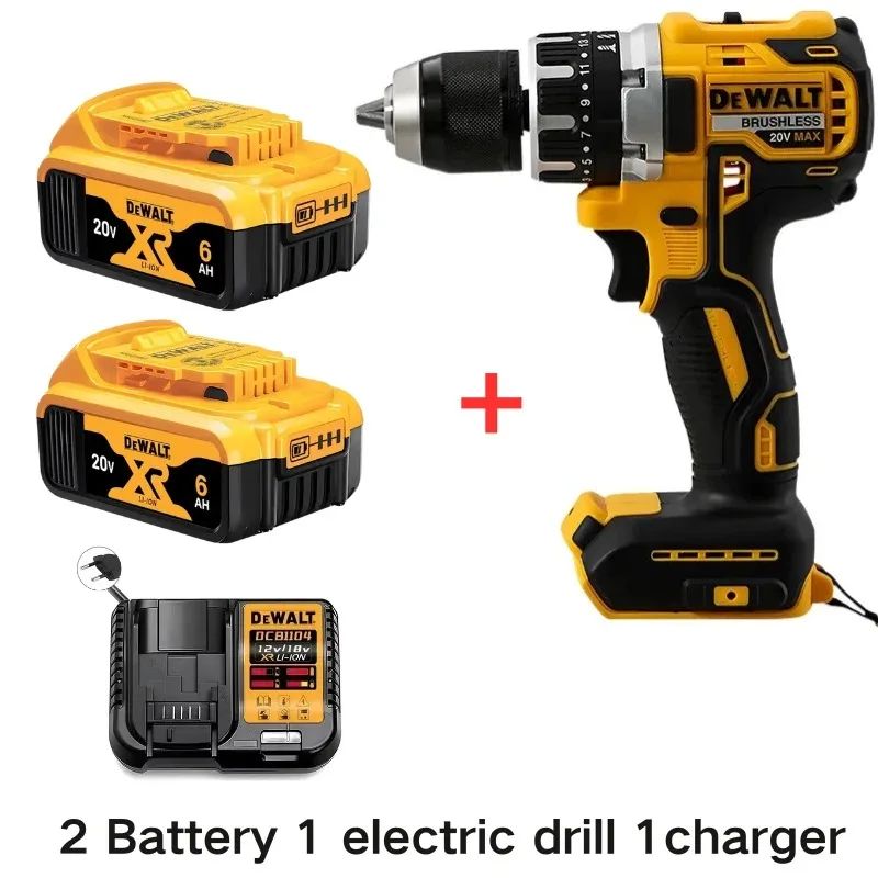 Dewalt DCD796 Parafusadeira/Furadeira de Impacto sem Fio Brushless Parafusadeira Brushless Multifuncional Recarregável Portátil Ferramentas Elétricas 20V a Bateria