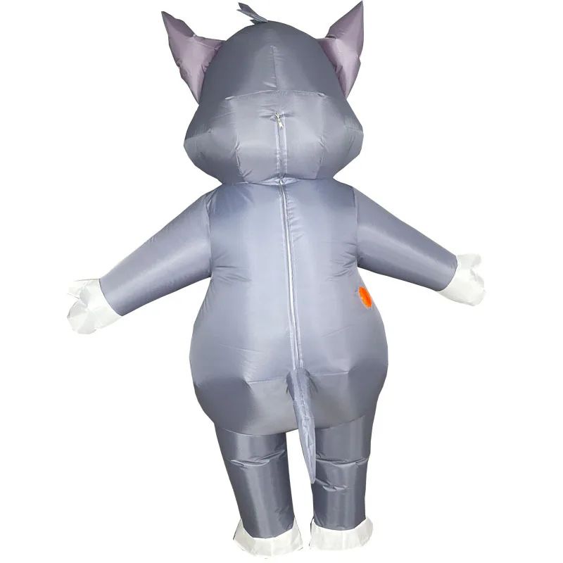 Inflatable Cat and Mouse Costume Adult Size Funny Cartoon Animal Cosplay Suit for Party Halloween Performance