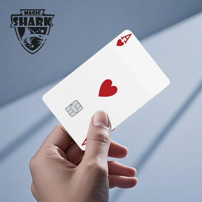 Magic Shark Sugar Daddy Meme Poke Money Funny Sticker Cover Skin Protective for Small Large Chip Credit Debit Card