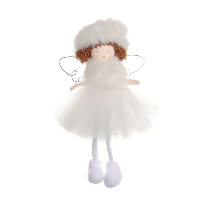 Christmas plush antlers angel girl pendant Christmas tree pendant creative doll pendant gift