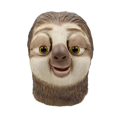 2026 Sloth Latex Mask Sloth Mask Nick Wilde Latex Full Head Animal Mask XMAS Party Cosplay Costume Prop Accessories Toy Gift