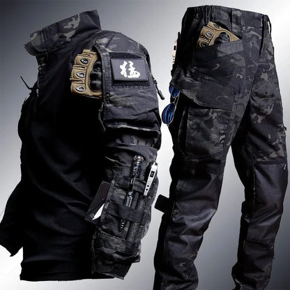 Tactical Hiking Frog Suit Men Airsoft Clothes Paintball Men Hunting Assault Shirts Special Forces Shooting Uniform Cargo Pants