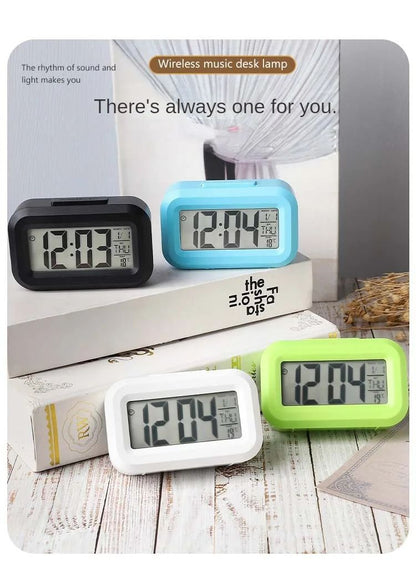 Desk Decorations Table Clock Bedroom Decoration Led Digital Alarm Clock Data Times Calendar Electronic Multi-function Desktop