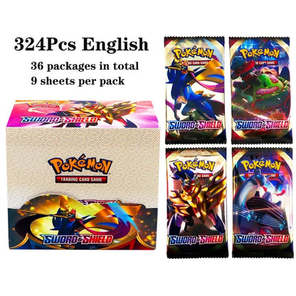 324 pçs/caixa Pokémon TCG: Sol e Lua, Escuridão Incendiada, 36 Pacotes, Caixa de Booster, Jogo de Cartas Pokémon, Brinquedos Colecionáveis, Jogo de Tabuleiro Prismático