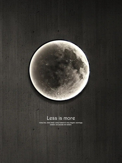 2025 Newest LED Modern Simple Bedside Wall Lamp Net Red Creative Living Room Bedroom Moon Mural New Balcony Stair Aisle Lamps