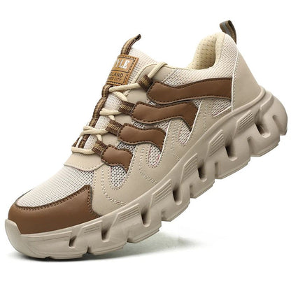 Light work shoes for men with iron professional man safety shoes non-slip work boots men steel nose safety sneakers man 46