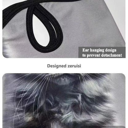 3d Printed Cats Dogs Design Full Face Mask Neck Protector Funny Cute Quick Dry Helmet Liner For Party Outdoor Windproof Masks