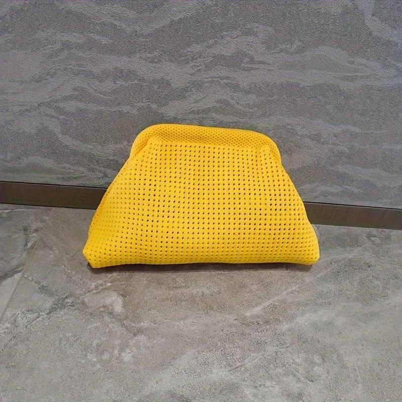 Storage Bag Polyester Summer Beach Clutch Bag Soft Elastic Small Crochet Handbag Breathable Large Capacity Purse Party ?????