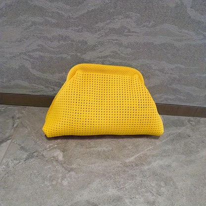 Storage Bag Polyester Summer Beach Clutch Bag Soft Elastic Small Crochet Handbag Breathable Large Capacity Purse Party ?????