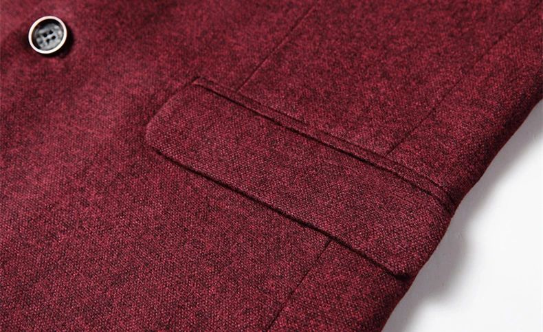 Black Men V-neck Single-breasted Suit Jacket, Fashion Slim Dress Coats, Blue Gray Yellow Blazers, Male Casual Tops Asian Size