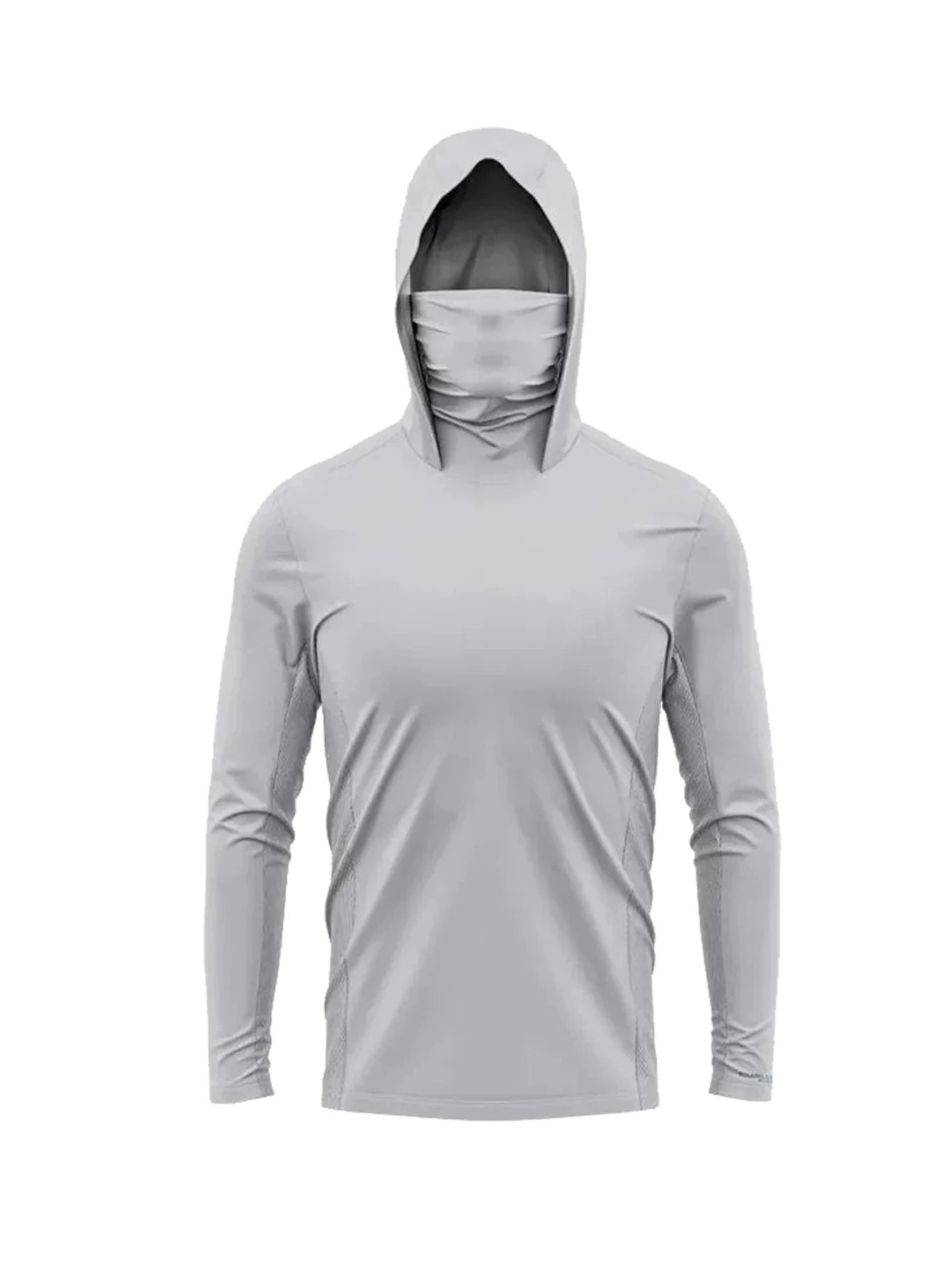 Camisas de Pesca com Capuz e Proteção Facial Masculinas Roupa de Pesca de Manga Longa Respirável