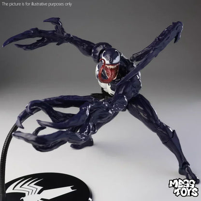 In stock NEW Mess Toys Venom Lethal Neighbor Spider Man Symbiotic Black Suit Messtoys Spiderman Anime Action Figure Model toys