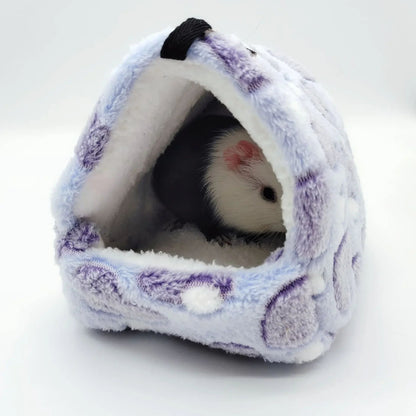 Ninho de Hamster Bolsa de Mel Esquilo Ramo de Flor Brilhante Porquinho-da-índia Porco-da-holanda Gato Longo Suprimentos de Aquecimento de Inverno para Animais de Estimação Gaiolas de Algodão