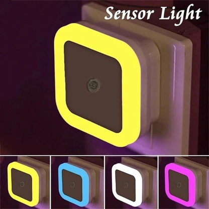 Wireless Sensor LED Night Light EU Plug Mini Square Night Lights For Baby Children Living Room Bedroom Corridor Lighting Lamp