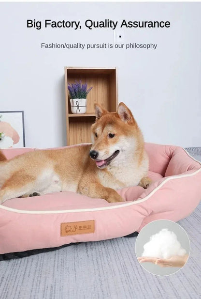 Winter Dog Sofa Big Bed Pets Dogs Accessories Small Breeds Accessory Bedding Pet Supplies Cushions Mat Bad Blanket Cushion