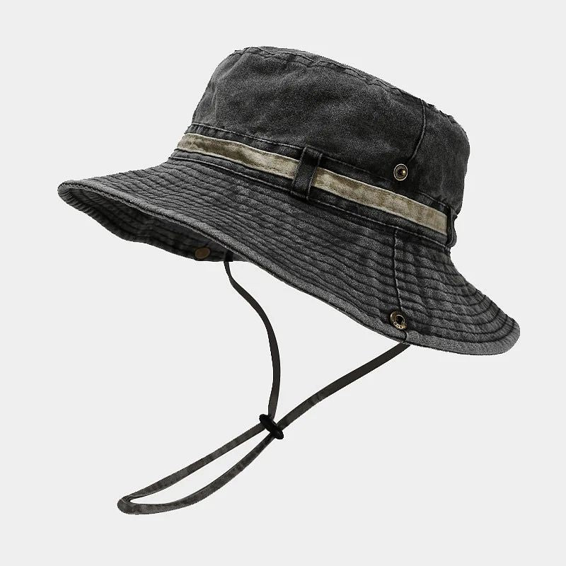 2024 Chapéu Bucket Sólido de Algodão para Todas as Estações Chapéu Pescador Boné de Sol para Viagens ao Ar Livre Masculino e Feminino 155