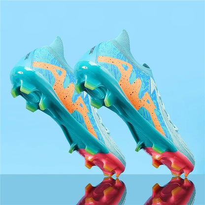 New Men Soccer Shoes Adult Non-Slip Boys Adult Futsal Sport Football Boots Grass Cleats Indoor Ultralight Turf Comfortable