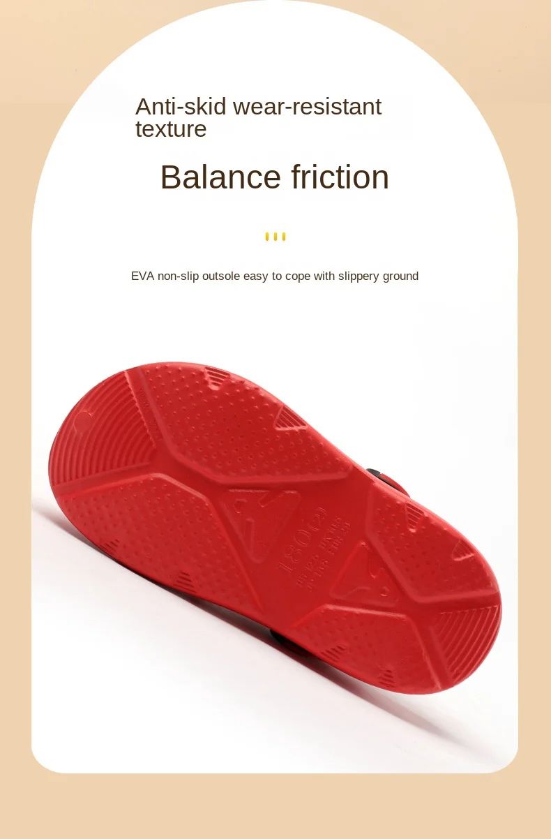 Disney Children's Hole Slipper Summer Boy Fashion Cartoon Spiderman Sandals Kids Beach Shoes Soft Bottom Toddler Home Slipper