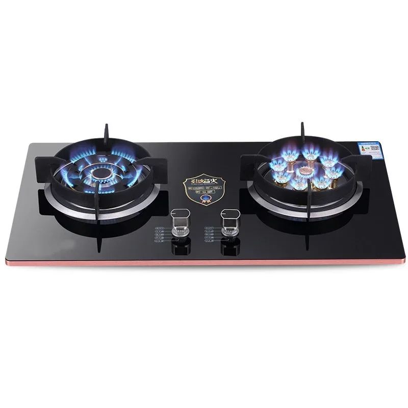 Home Electric Household Embedded Desktop Energy-Saving Induction Cooker Natural Gas Liquefied Gas Stove Double Stove Eye Tempere