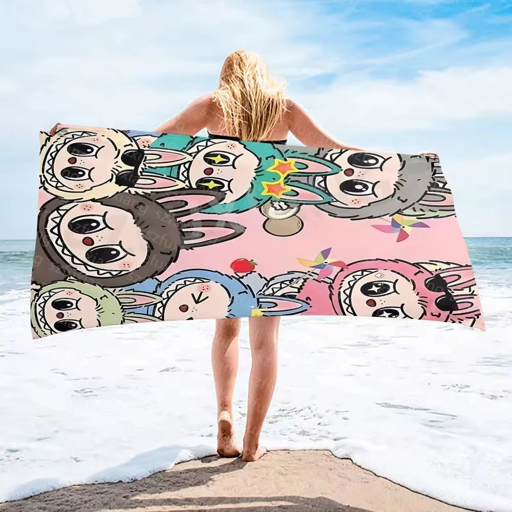 Hot selling labu BU beach towel, absorbent quick drying cartoon bath towel, machine washable, fast shipping, anti fading