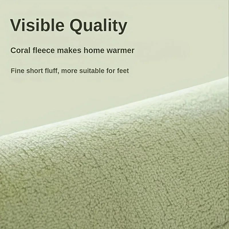 Thickened Special-shaped Absorbent Bathroom Floor Mat Flannel Toilet Mat Shower Room Non-slip and Dirt-resistant Foot Mat