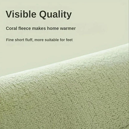 Thickened Special-shaped Absorbent Bathroom Floor Mat Flannel Toilet Mat Shower Room Non-slip and Dirt-resistant Foot Mat