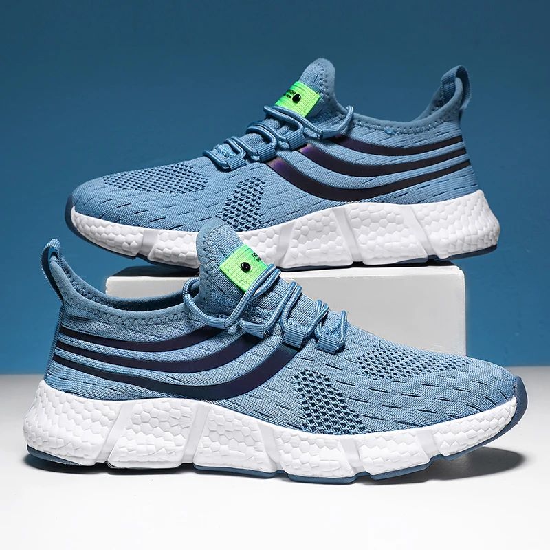 Tênis Esportivo Masculino Casual Leve Respirável Antiderrapante Calçados para Corrida e Caminhada ao Ar Livre Tênis Esportivo para Jogging
