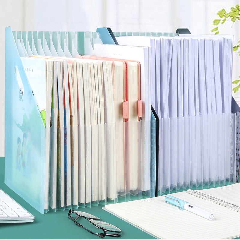 Organizador de mesa para documentos, pastas, papéis, suporte de armazenamento multicamadas, material de escritório e escolar, organizador de papel A4