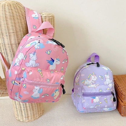 Mochila Escolar Infantil Desenho Dinossauro Unicórnio Mochila Infantil Bebê Bonito Jardim de Infância Meninos Meninas Bolsas Impermeáveis