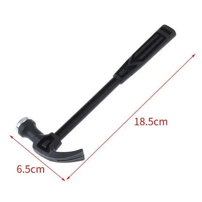 Martelo de Garra Multifuncional com Cabo de Aço Martelo de Segurança para Pregos Sem Marcação Quebra-Vidros Ferramentas Domésticas