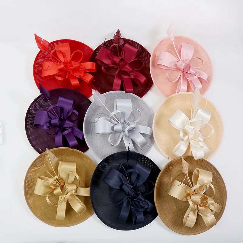 Wedding Mesh Fascinators for Women Tea Party Hat Kentucky Derby Headpiece Feather Fancy Hats Wedding Church Hatinator Headband